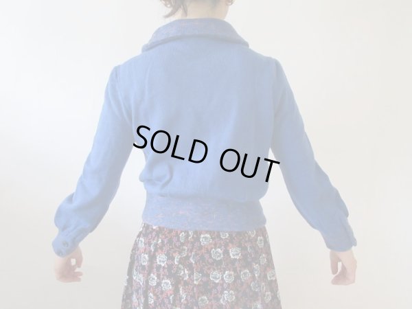 画像5: 【使える綺麗色ブルー】切り替えデザインニット