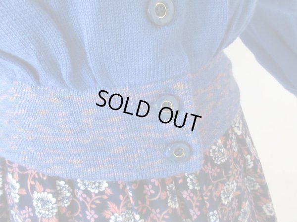 画像7: 【使える綺麗色ブルー】切り替えデザインニット