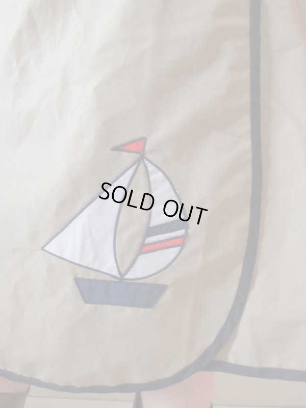 画像10: 【マリン好きな方へ*】ヨット柄ラップスカート