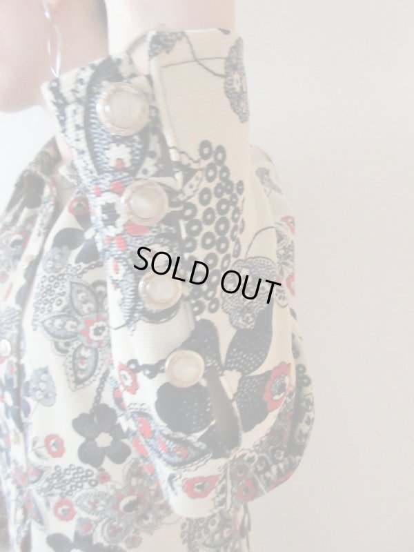 画像8: 【大人のトリコロール*】レトロフラワーワンピース