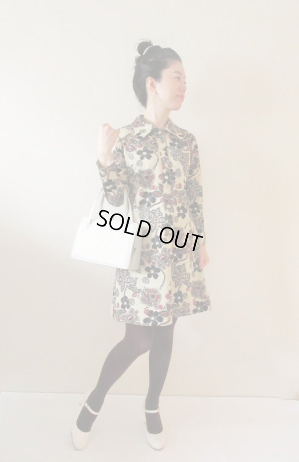 画像3: 【大人のトリコロール*】レトロフラワーワンピース