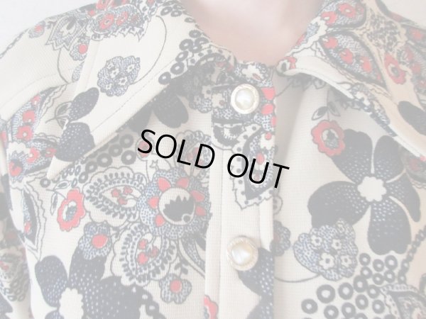 画像7: 【大人のトリコロール*】レトロフラワーワンピース