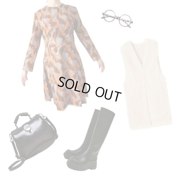 画像4: 【プリーツのデザインにも注目*】レトロデザインワンピ