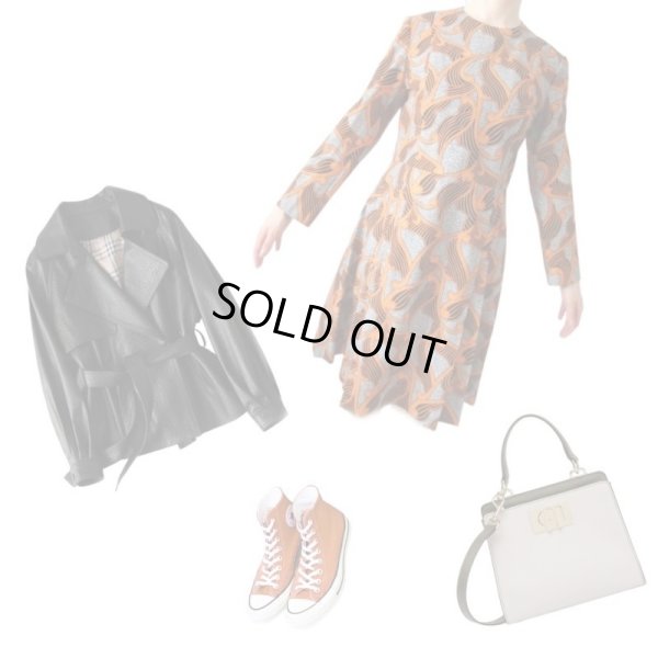 画像3: 【プリーツのデザインにも注目*】レトロデザインワンピ