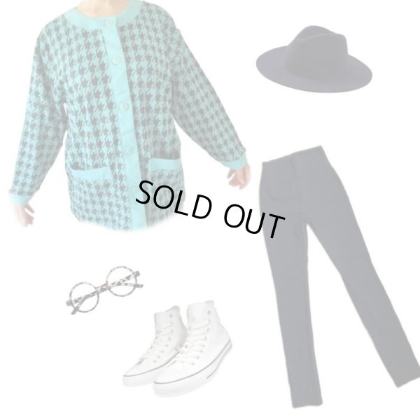 画像4: 【ゆったりsize*】未使用*千鳥柄カーディガン