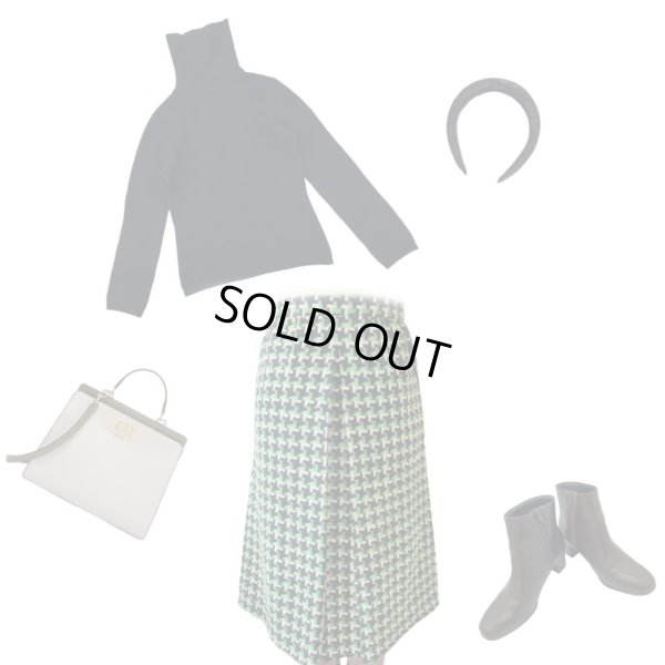 画像7: 【９コーデ掲載中*】レトロ配色スカート