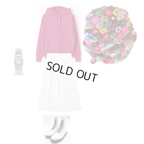 画像8: 【羽織るだけで一気に華やぐ*】お花モチーフのニットストール