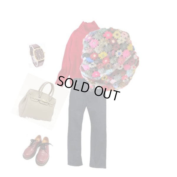 画像9: 【羽織るだけで一気に華やぐ*】お花モチーフのニットストール