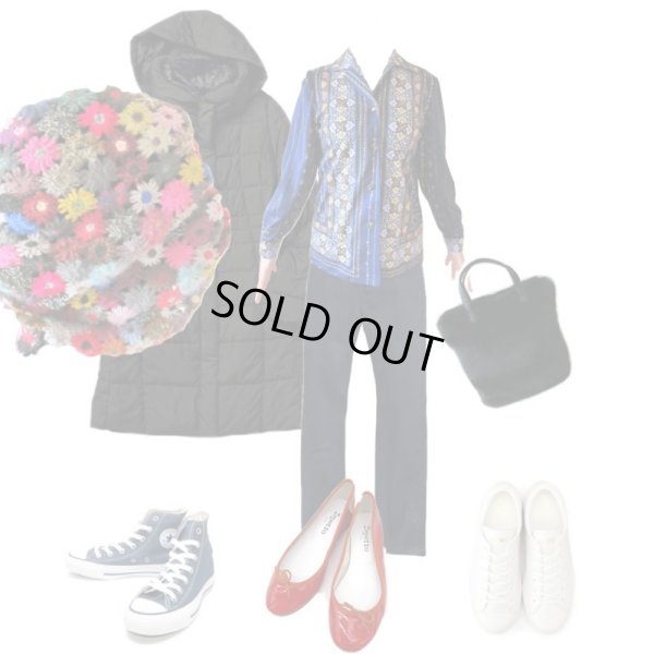 画像7: 【羽織るだけで一気に華やぐ*】お花モチーフのニットストール