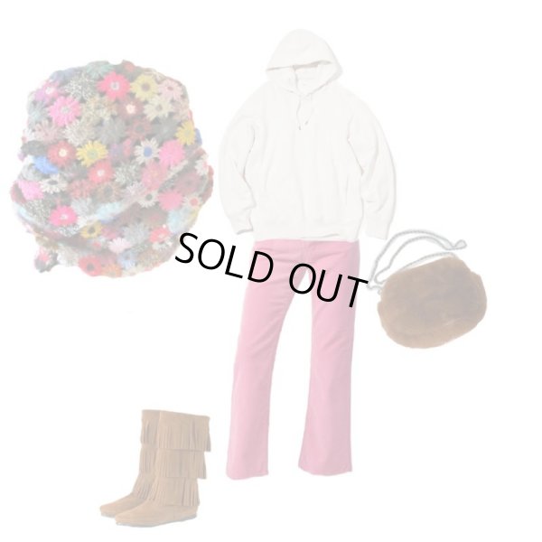 画像4: 【羽織るだけで一気に華やぐ*】お花モチーフのニットストール