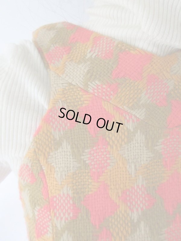 画像6: 【インナーは何着ようか♪*】鮮やか配色ワンピース 