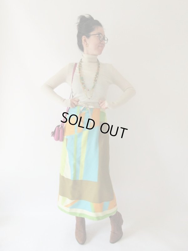 画像3: 【圧倒的個性*】ラップスカート風スカーフ巻きスカート