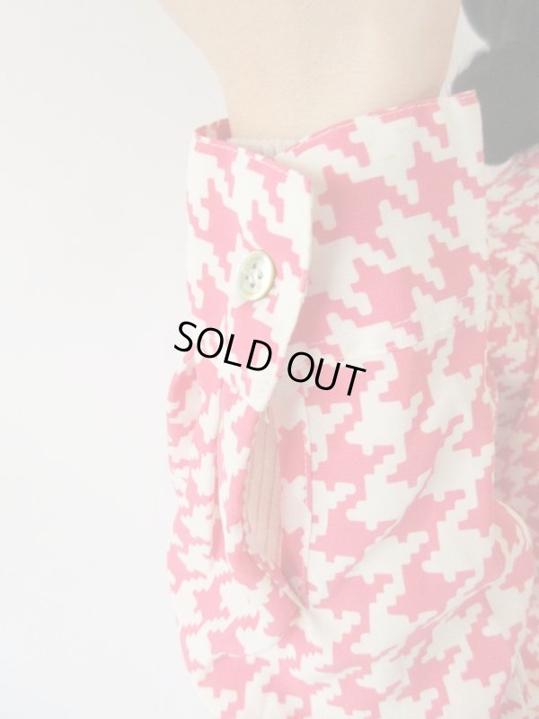 画像9: 【ヴィンテージ愛を語りたくなる*】ゆったりsize*デジタル千鳥柄シャツ