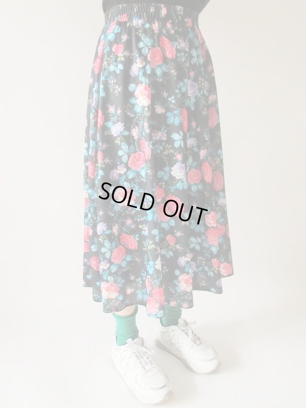 画像6: 【ウエストゴムでラクチン*】ドラマティックフラワースカート