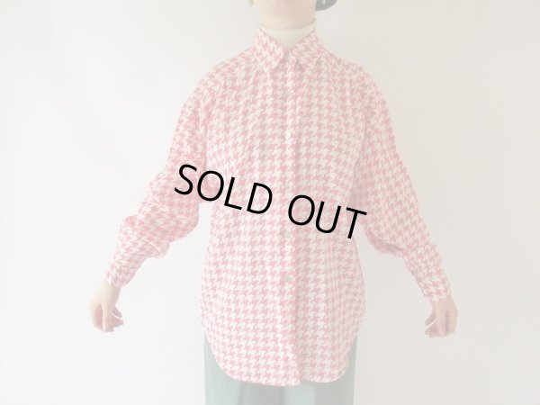 画像3: 【ヴィンテージ愛を語りたくなる*】ゆったりsize*デジタル千鳥柄シャツ