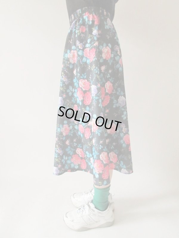 画像3: 【ウエストゴムでラクチン*】ドラマティックフラワースカート