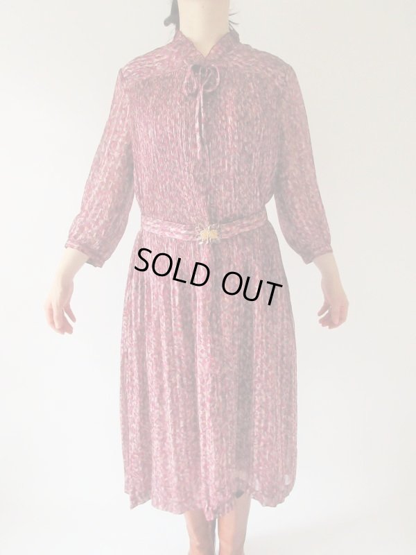 画像3: 【バックルも素敵*】ワンポイントリボンのクラシカルワンピース 