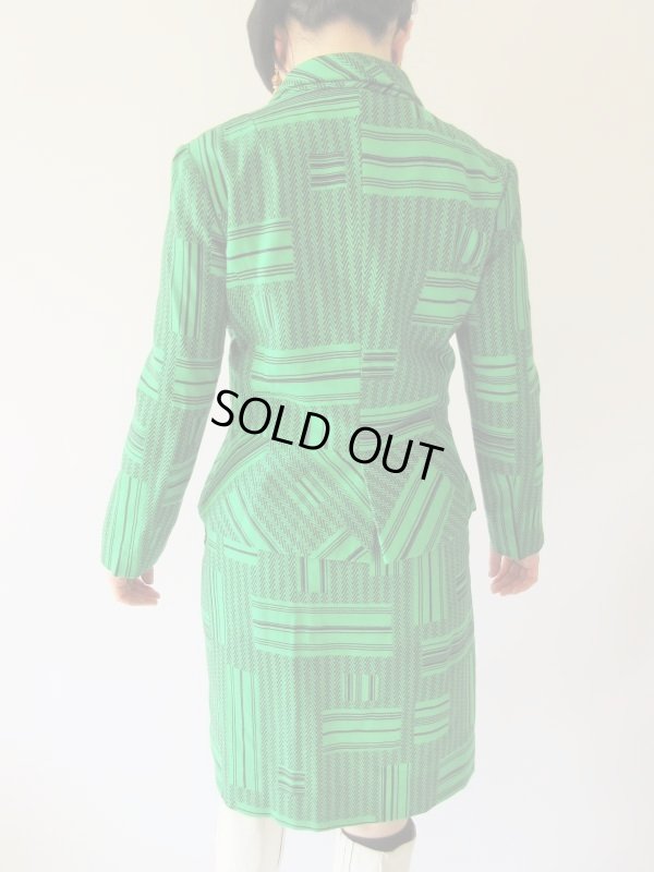 画像6: 【バッグと2点セットでお届け*】超美品*レトロモダン柄ジャケット