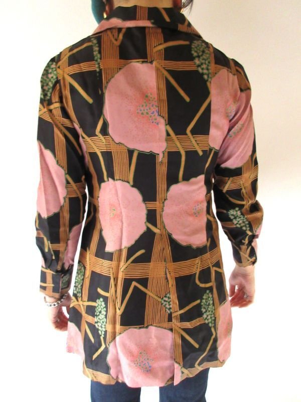 画像7: お仕立て品の1点モノ*花柄ジャケット