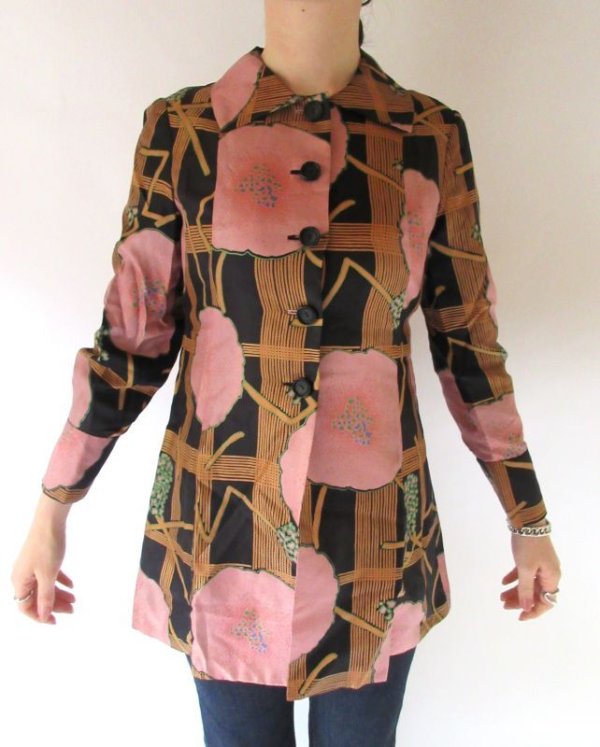 画像5: お仕立て品の1点モノ*花柄ジャケット