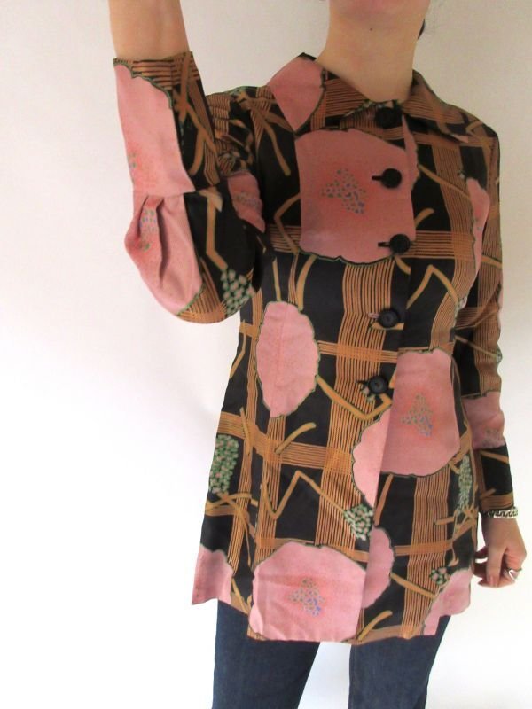 画像9: お仕立て品の1点モノ*花柄ジャケット