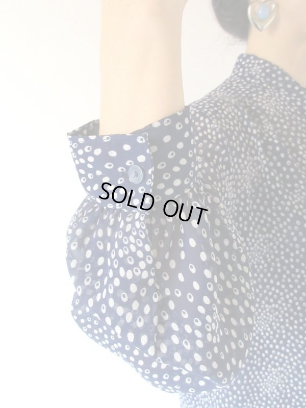 画像6: シフォンのリボンタイブラウス