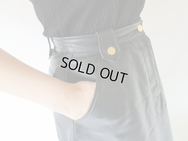 画像9: 【上質シープレザーが自慢*】美品*マキシ丈スカート