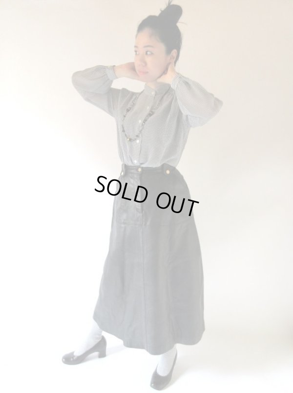 画像3: 【上質シープレザーが自慢*】美品*マキシ丈スカート