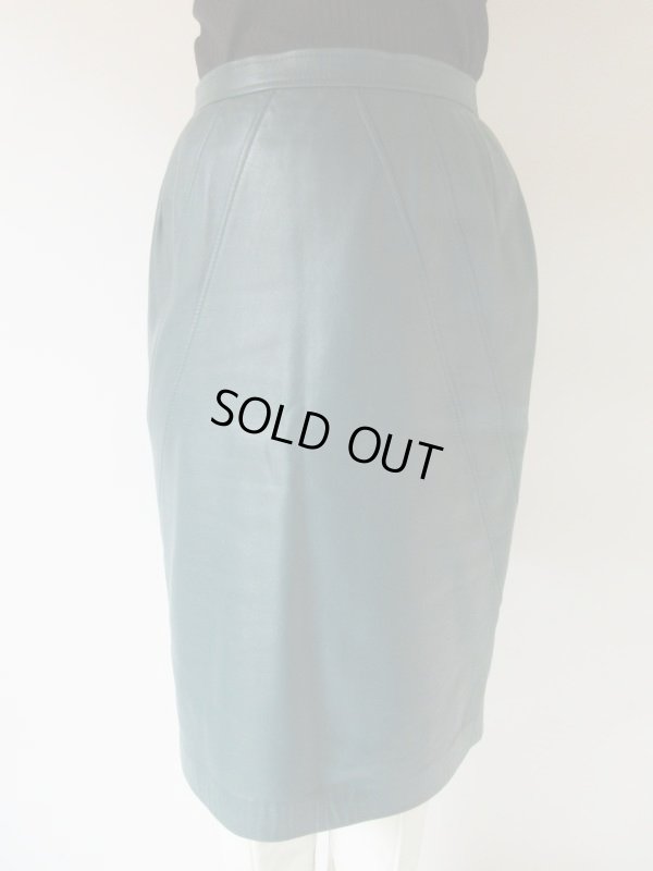 画像3: 【上質イングランドラム*】美品*綺麗色レザースカート