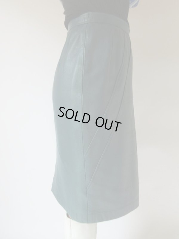 画像4: 【上質イングランドラム*】美品*綺麗色レザースカート