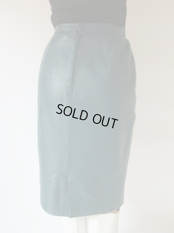 画像5: 【上質イングランドラム*】美品*綺麗色レザースカート