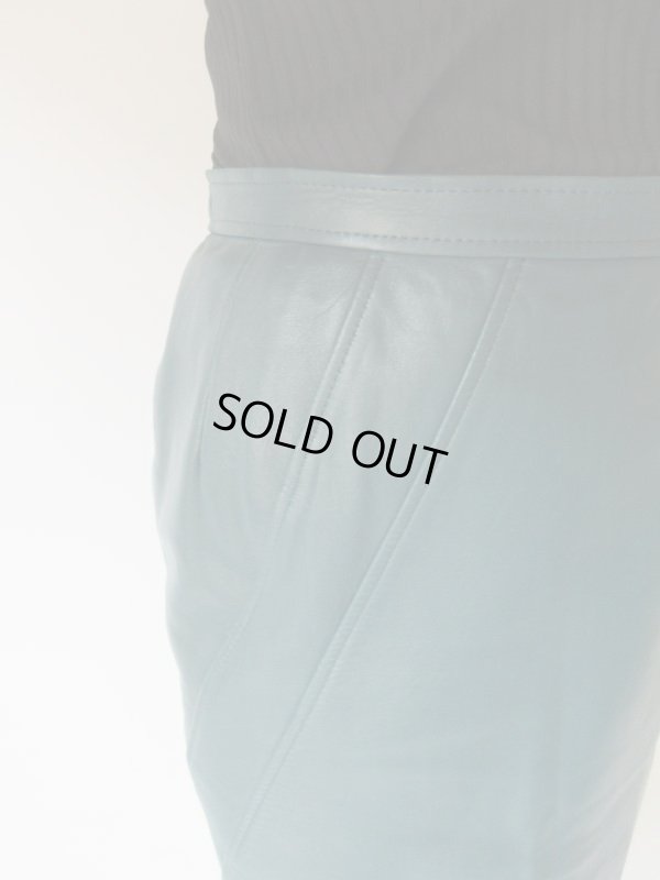 画像6: 【上質イングランドラム*】美品*綺麗色レザースカート