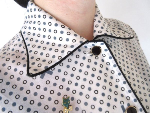 画像8: レトロ水玉ワンピース