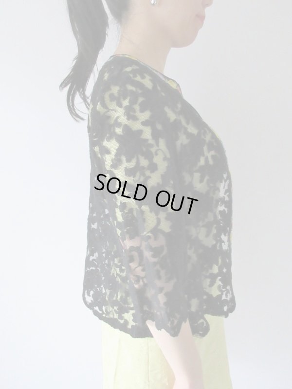 画像5: 【ニュアンスをまとう*】お花装飾のレースカーディガン