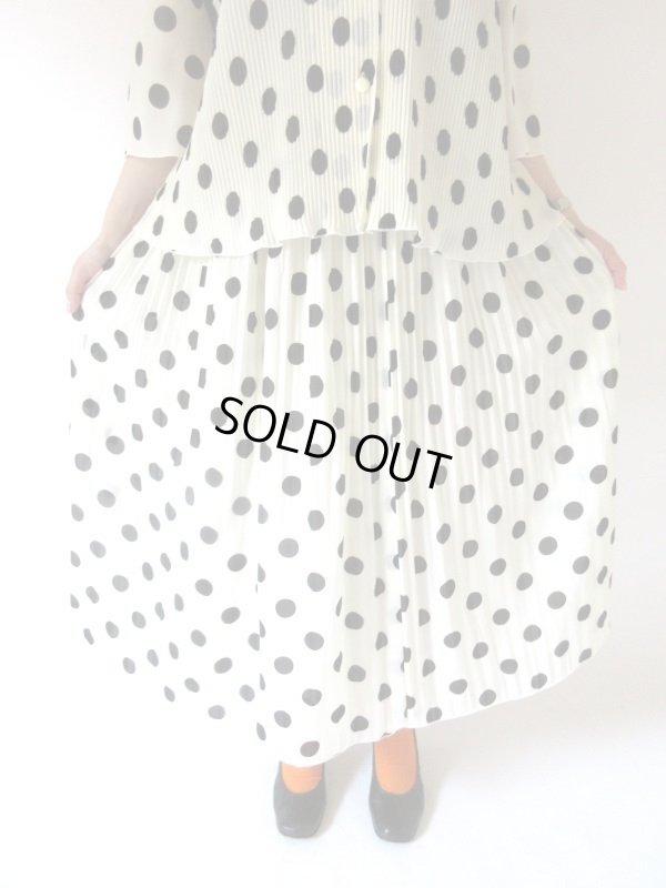 画像10: 【水玉とプリーツの誘惑*】11号*クラシカルセットアップ