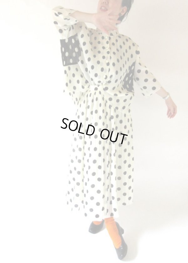画像4: 【水玉とプリーツの誘惑*】11号*クラシカルセットアップ
