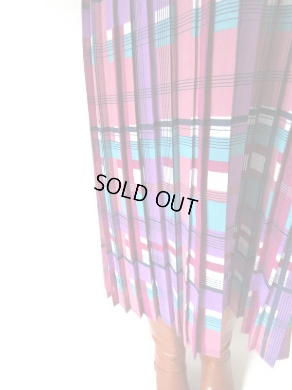 画像6: 大人可愛い格子柄ワンピース