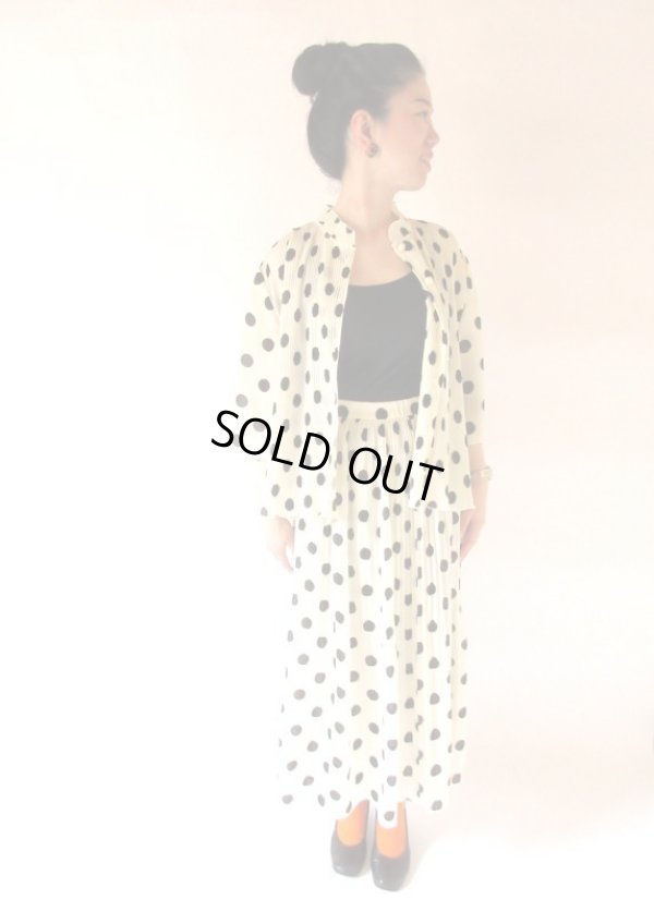 画像3: 【水玉とプリーツの誘惑*】11号*クラシカルセットアップ