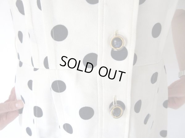 画像7: 大人可愛い水玉柄ワンピース