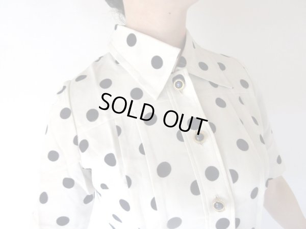 画像6: 大人可愛い水玉柄ワンピース