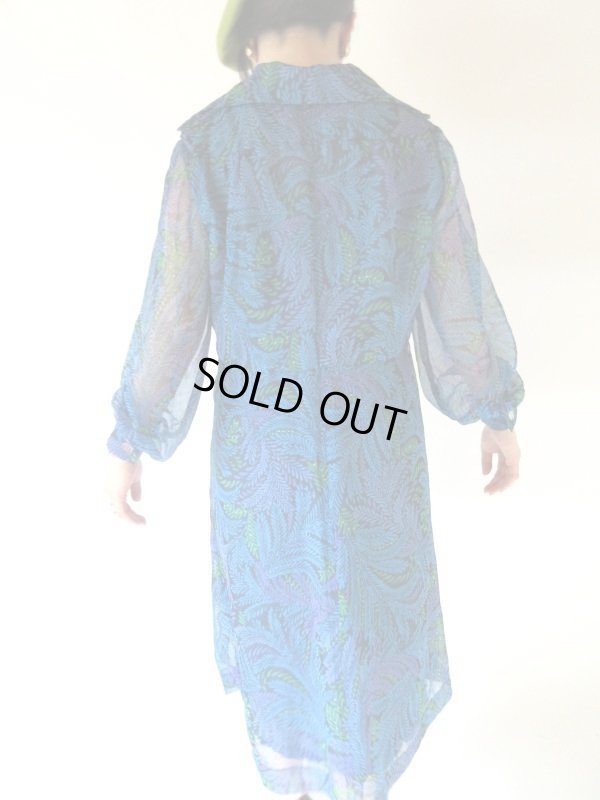 画像6: 【ふんわり優しいシルエット*】ゆったりsize*ボタニカル柄ワンピース