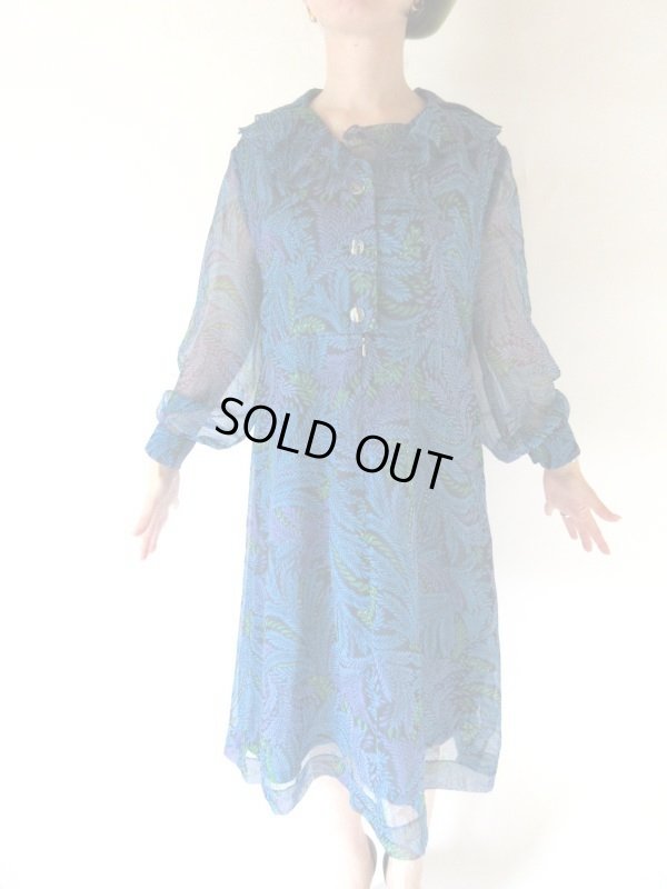 画像4: 【ふんわり優しいシルエット*】ゆったりsize*ボタニカル柄ワンピース