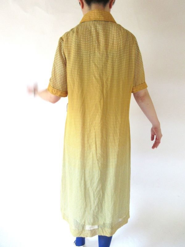 画像5: 【ありそうでなかった色合わせ*】ゆったりsize*上品ドット柄ワンピース