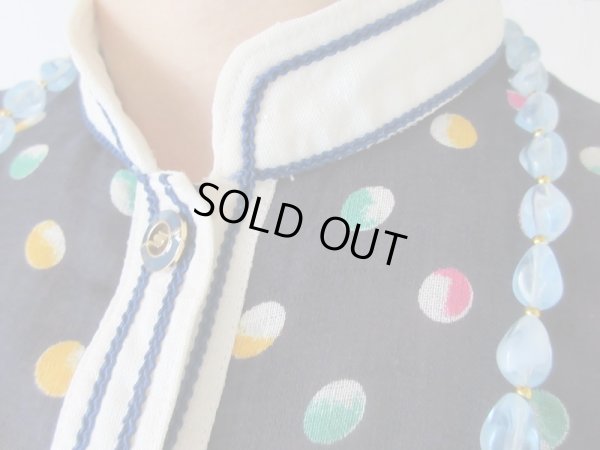 画像6: 【ありそうでなかった色合わせ*】カラフル水玉柄ワンピース