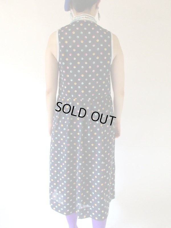 画像5: 【ありそうでなかった色合わせ*】カラフル水玉柄ワンピース