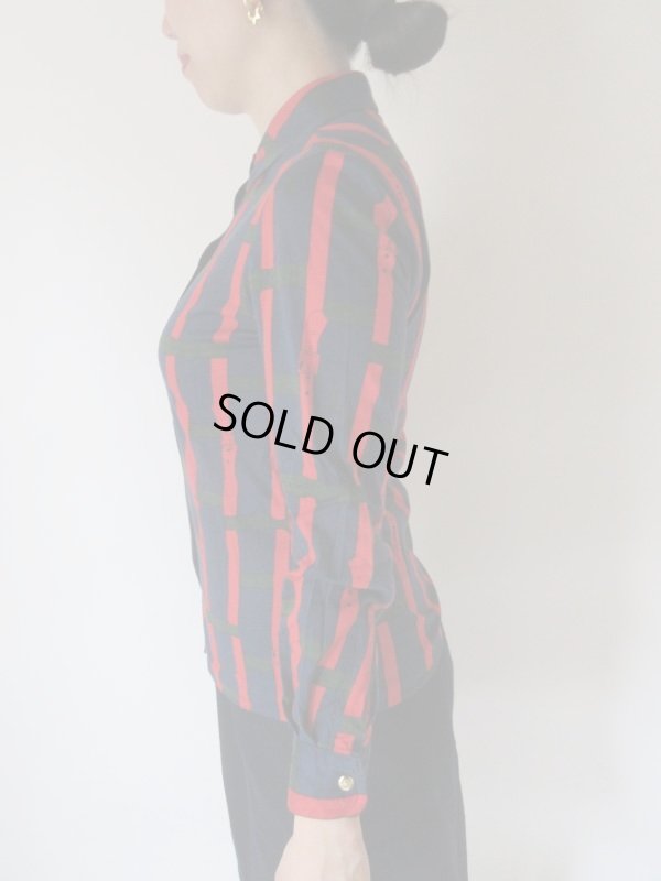 画像4: 【褪せない定番配色*】ベルト柄シャツ