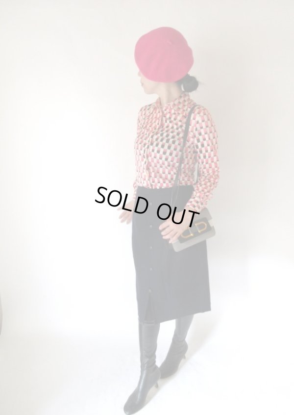 画像3: 【抜群インパクト*】レトロ幾何学柄シャツ