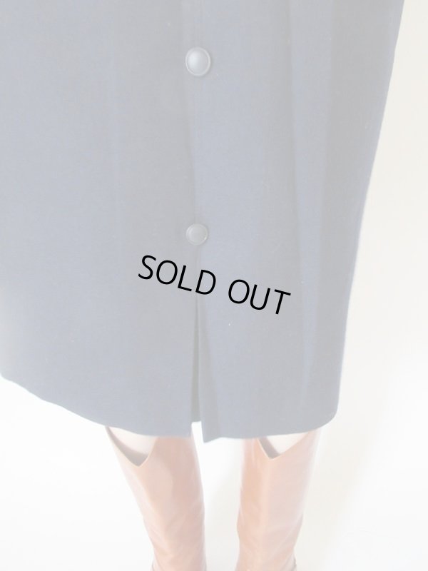 画像8: 【Deadstock*】フロントボタンのネイビースカート