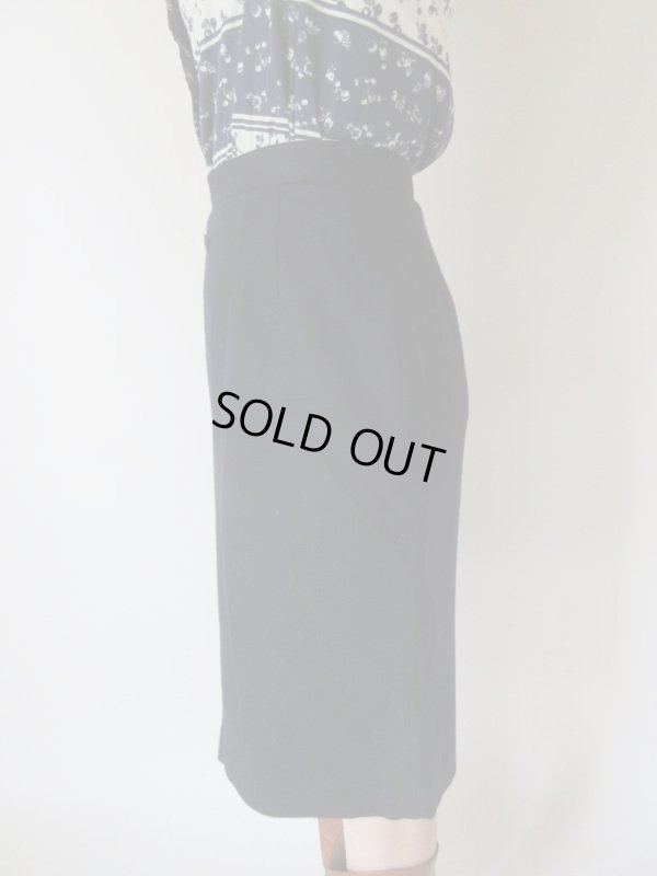 画像5: 【Deadstock*】フロントボタンのネイビースカート