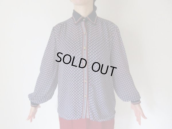 画像3: 【褪せない定番配色*】ゆったりsize*トリコロール配色の切替シャツ